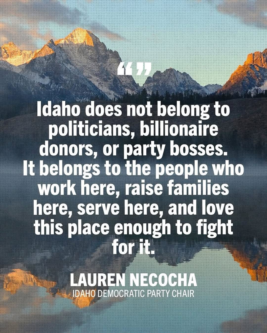 Post 3 by Idaho Democratic Party on Instagram (image)