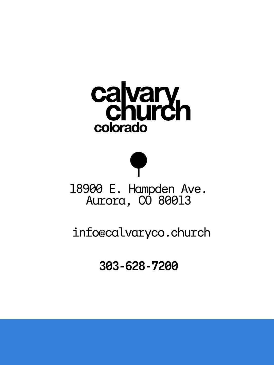 Post 9 by Calvary Church Colorado w/ Ed Taylor on Instagram (image)