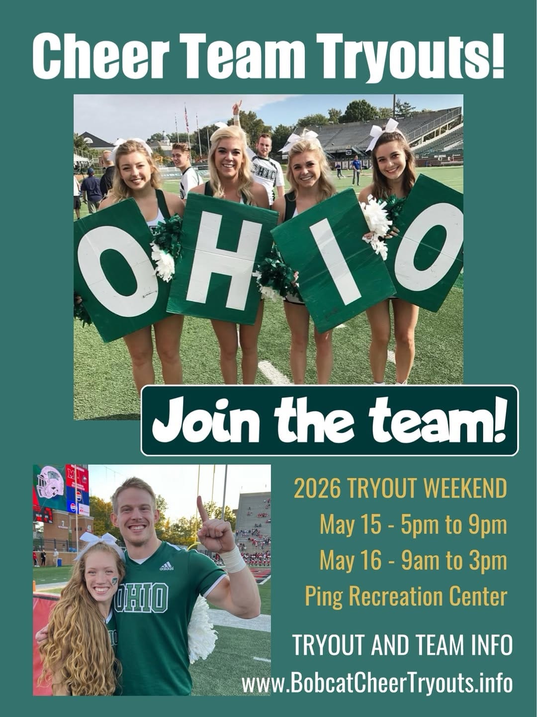 Post 10 by Ohio University Cheerleading on Instagram (image)