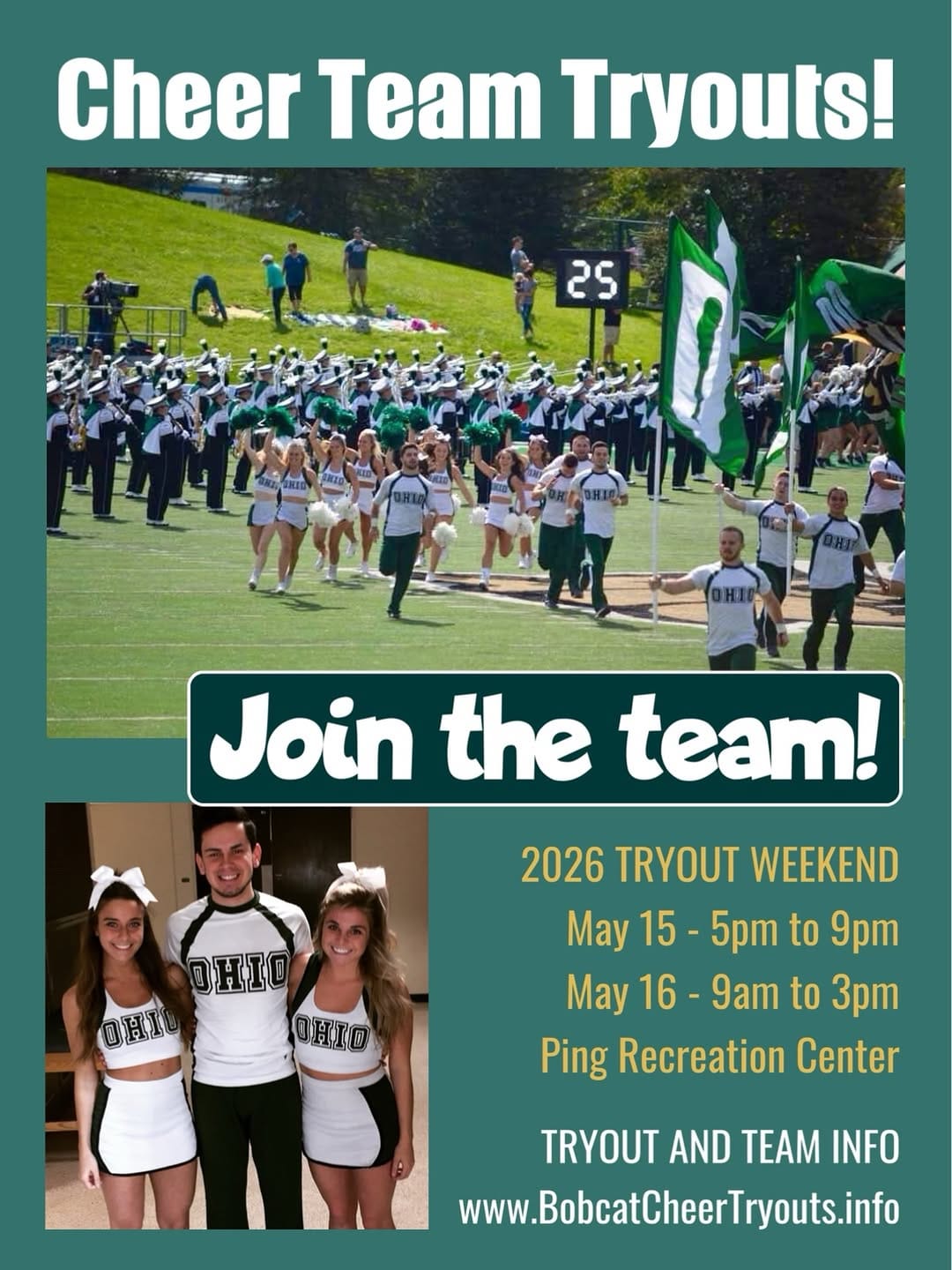 Post 7 by Ohio University Cheerleading on Instagram (image)