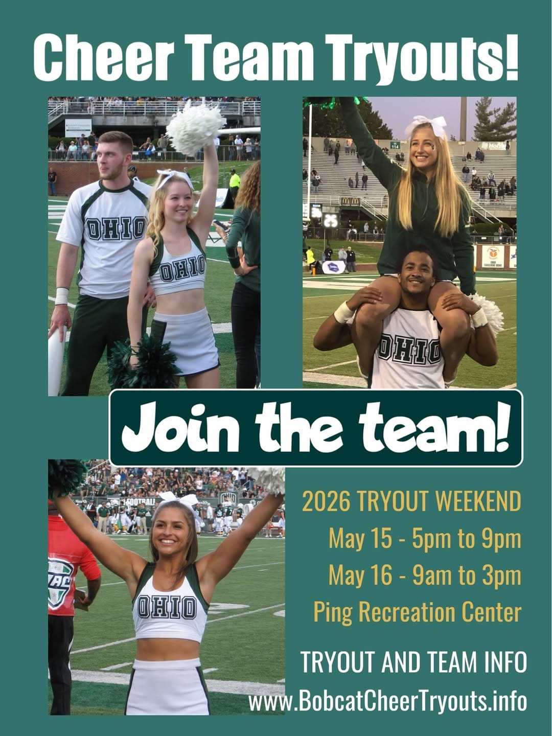 Post 8 by Ohio University Cheerleading on Instagram (image)