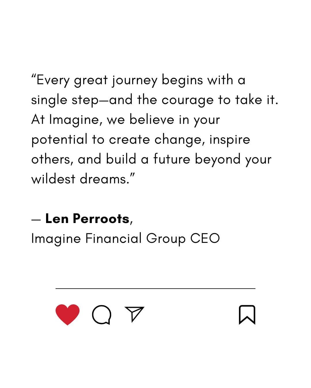 Post 8 by Imagine Financial Group on Instagram (image)