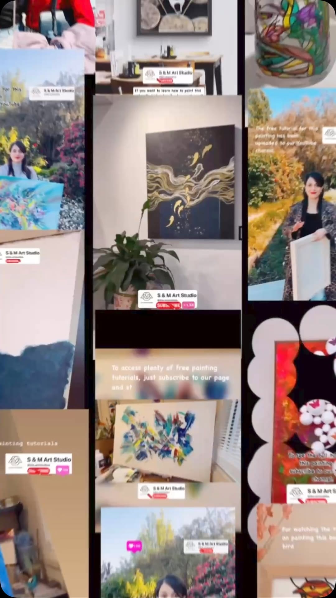 Post 9 by S & M Art Studio on Instagram (video)
