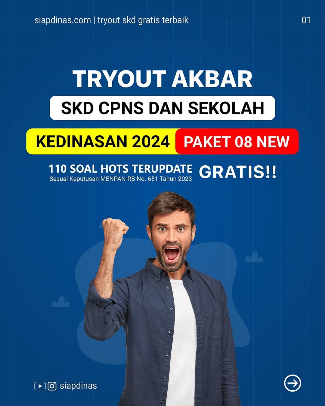 Post 6 by TRYOUT CPNS KEDINASAN TNI POLRI on Instagram (carousel)