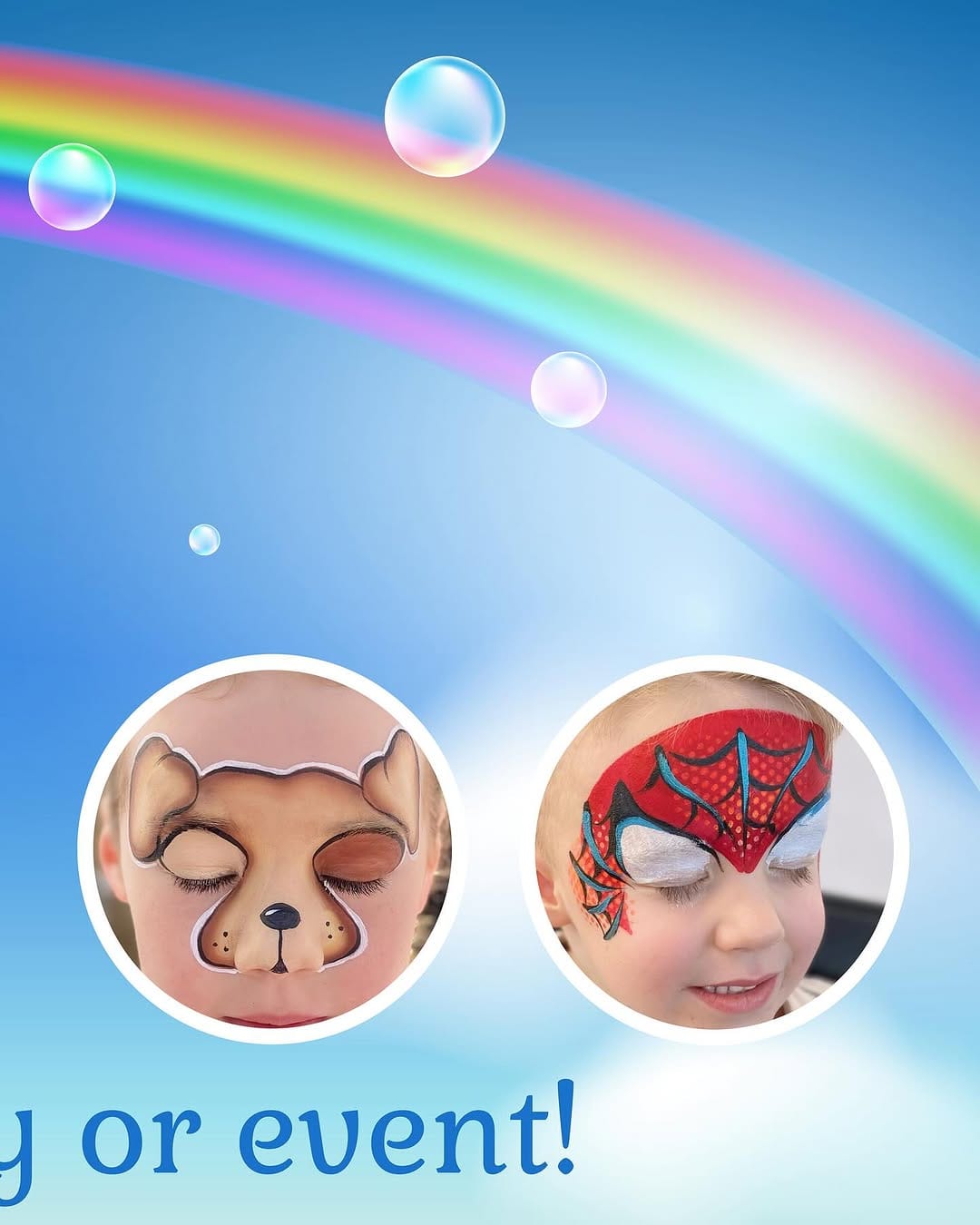 Post 10 by Miss Squiggles | Natalie | Professional Face Painter | Melbourne on Instagram (image)