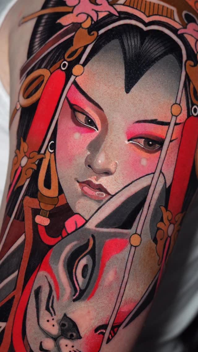 Post 2 by NEOTRADITIONAL TATTOO COLORADO on Instagram (video)