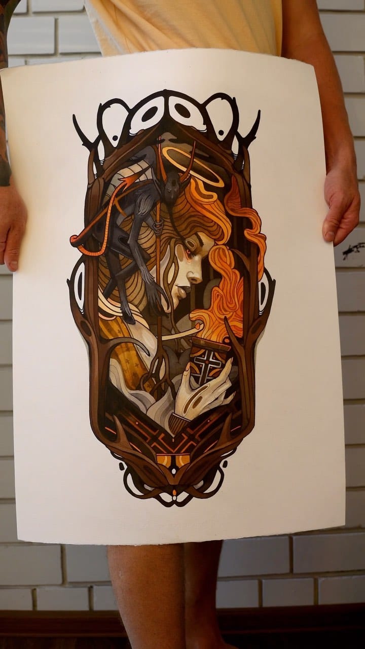 Post 8 by NEOTRADITIONAL TATTOO COLORADO on Instagram (video)