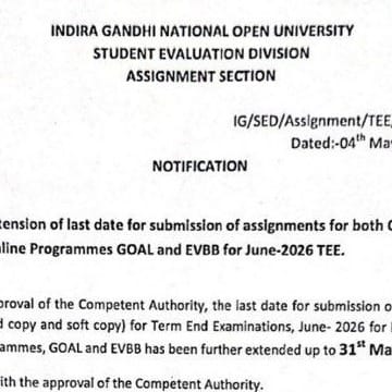 Post 10 by IGNOU on Instagram (image)