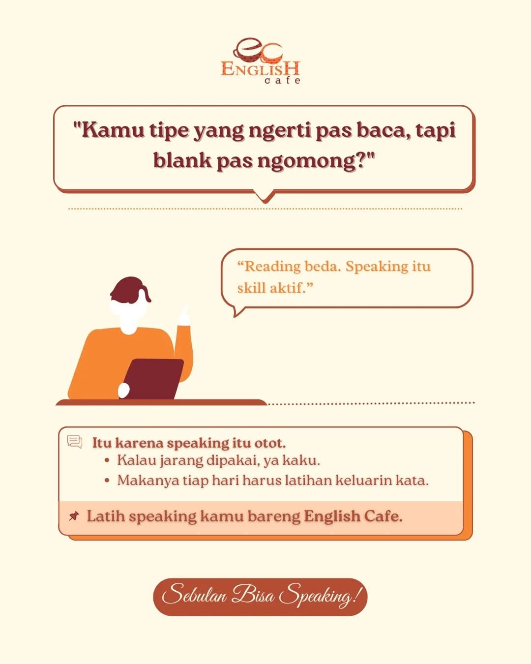 Post 7 by English Cafe on Instagram (image)