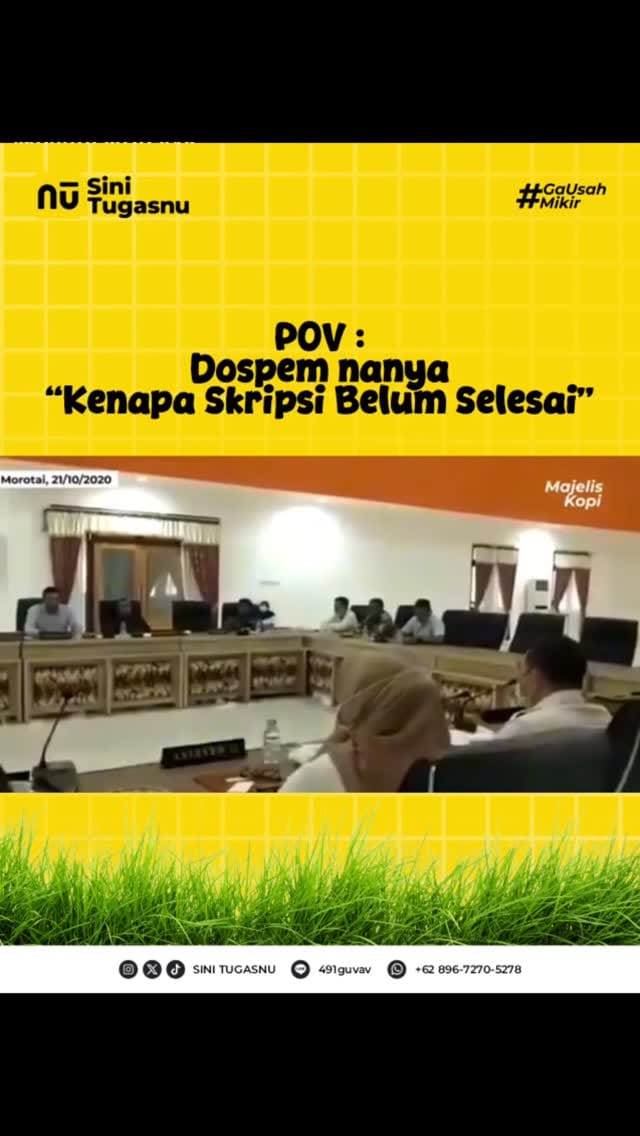 Post 5 by JOKI TUGAS TEPERCAYA on Instagram (video)