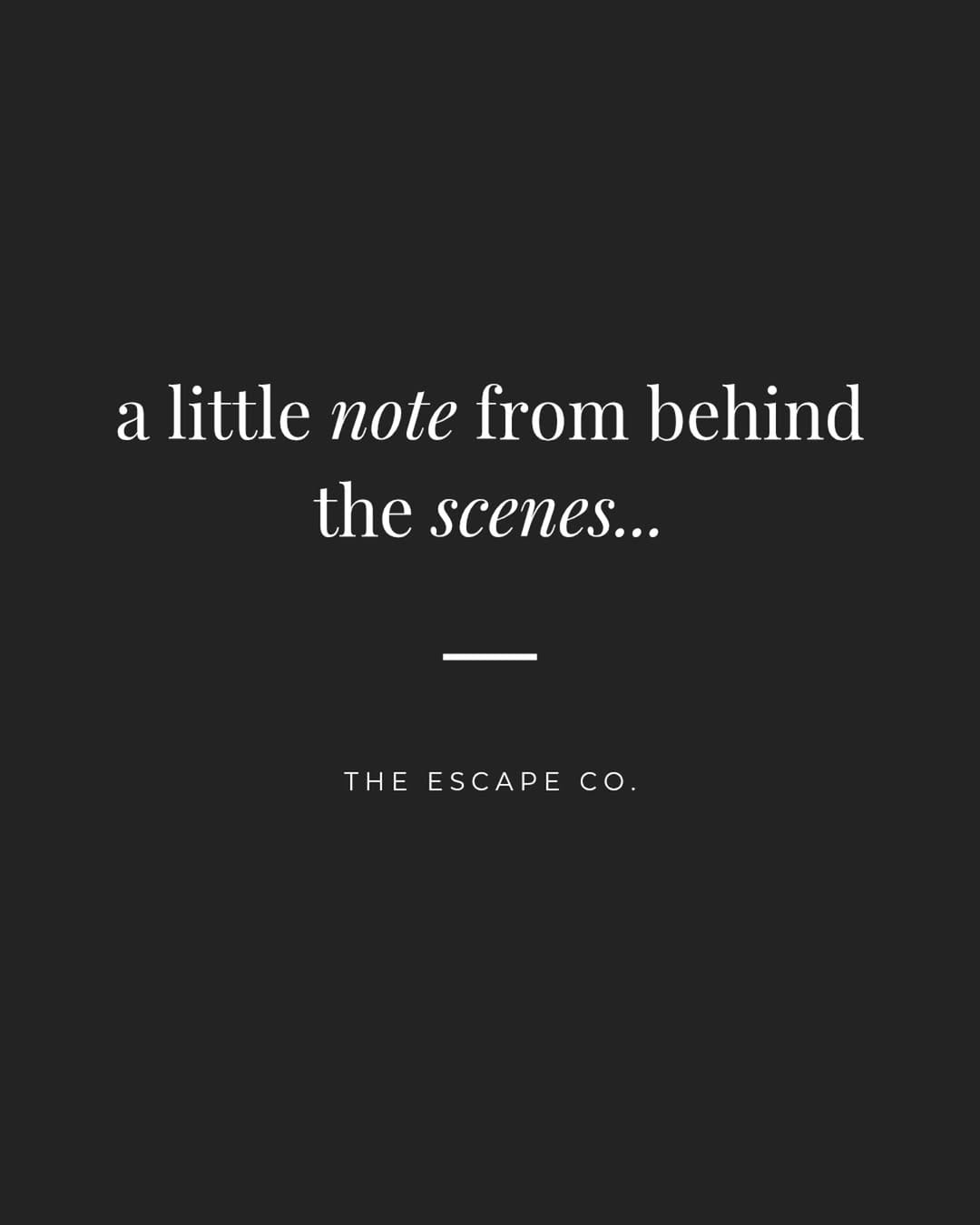 Post 4 by T H E  E S C A P E  C O on Instagram (carousel)