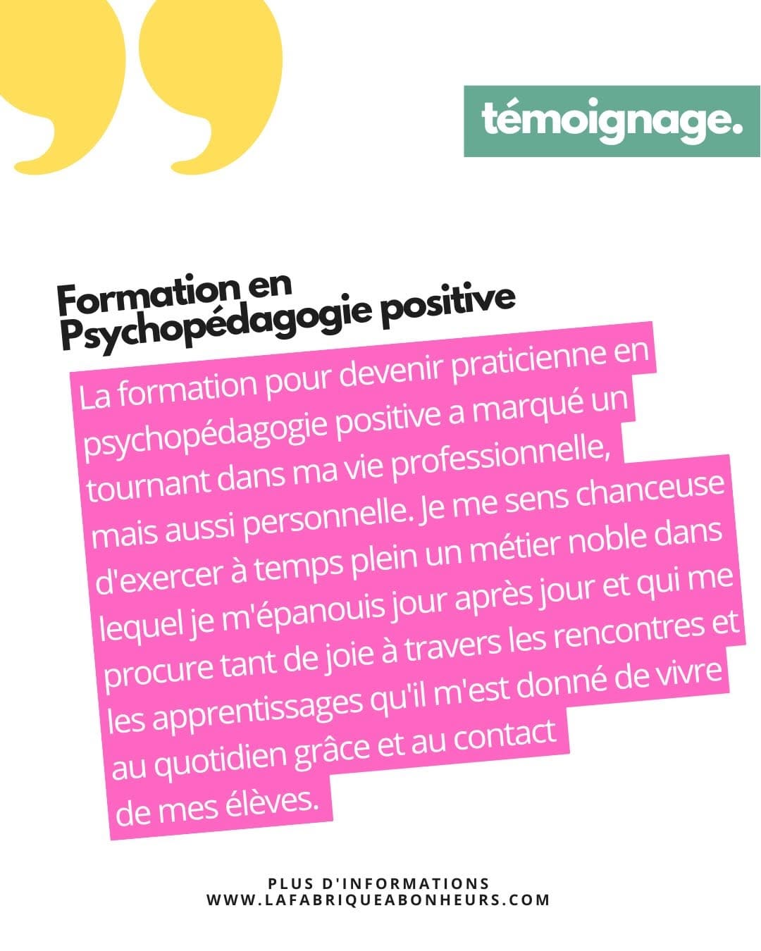 Post 2 by La fabrique à bonheurs| Académie de la Psychopédagogie Positive on Instagram (carousel)