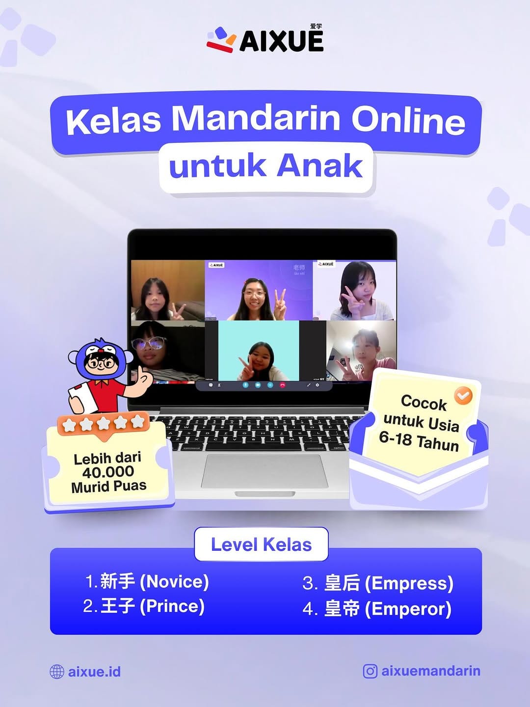 Post 2 by Aixue - Kursus Mandarin Anak on Instagram (carousel)
