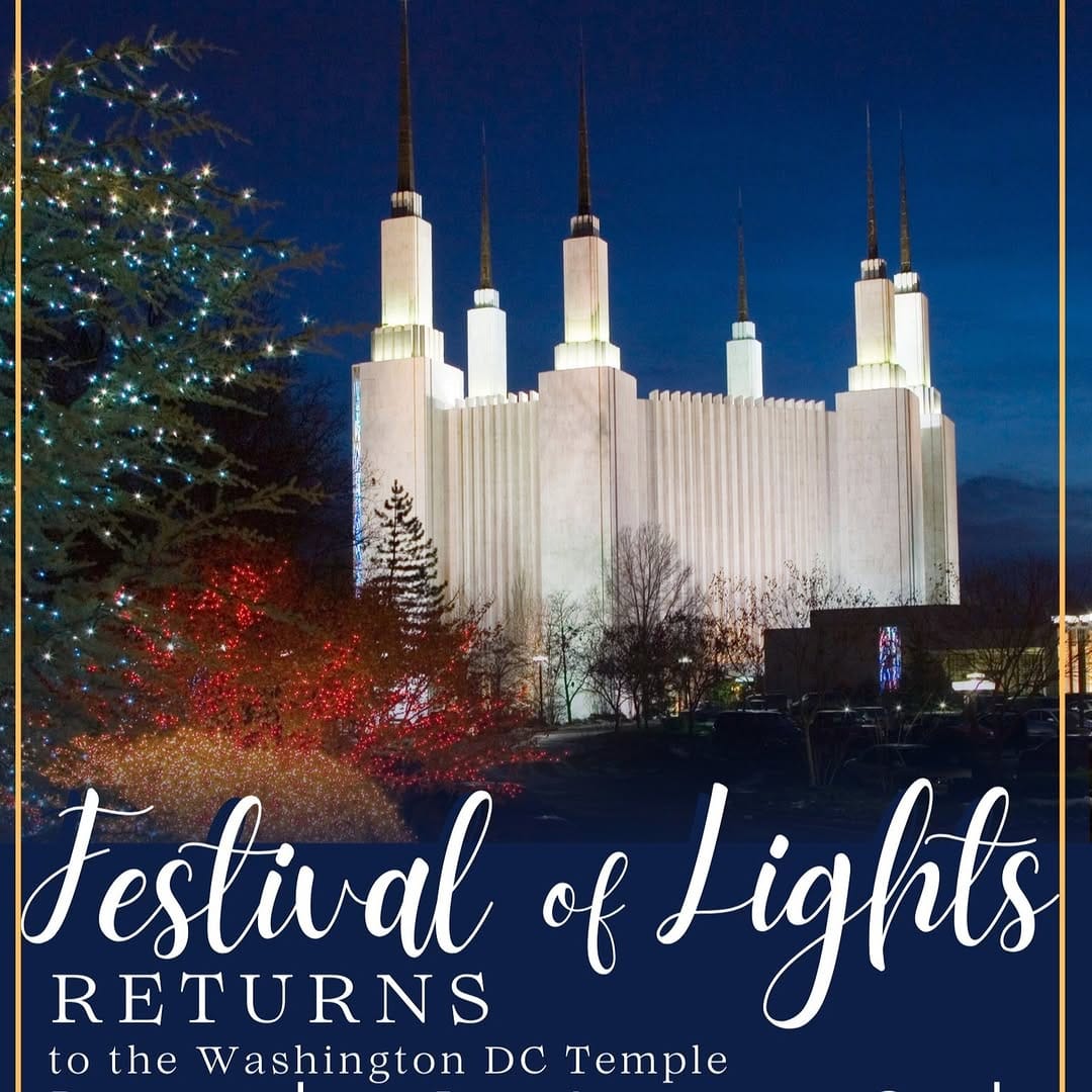 Post 9 by Washington D.C. Temple on Instagram (image)