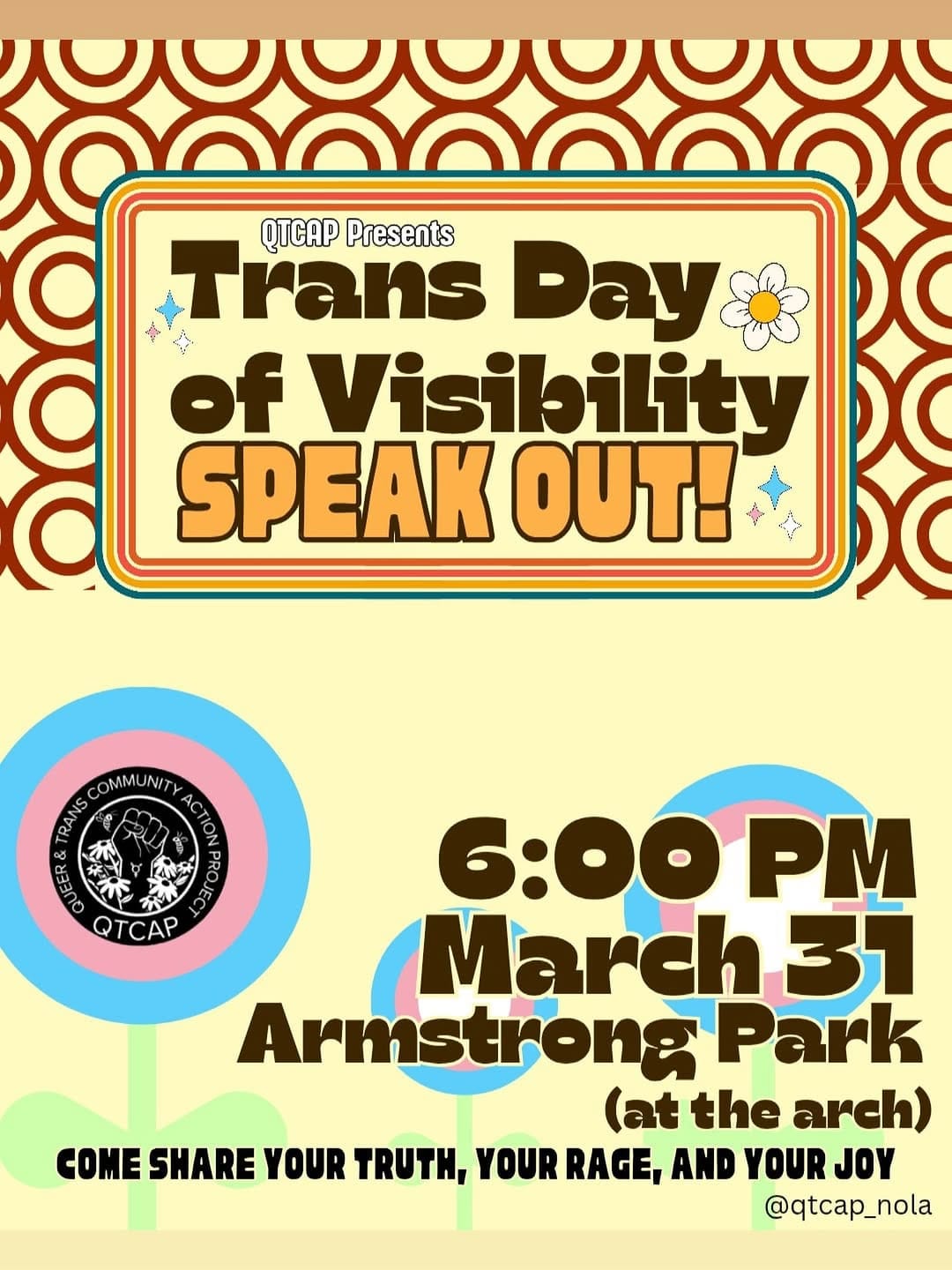 Post 4 by Queer and Trans Community Action Project (QTCAP) on Instagram (image)