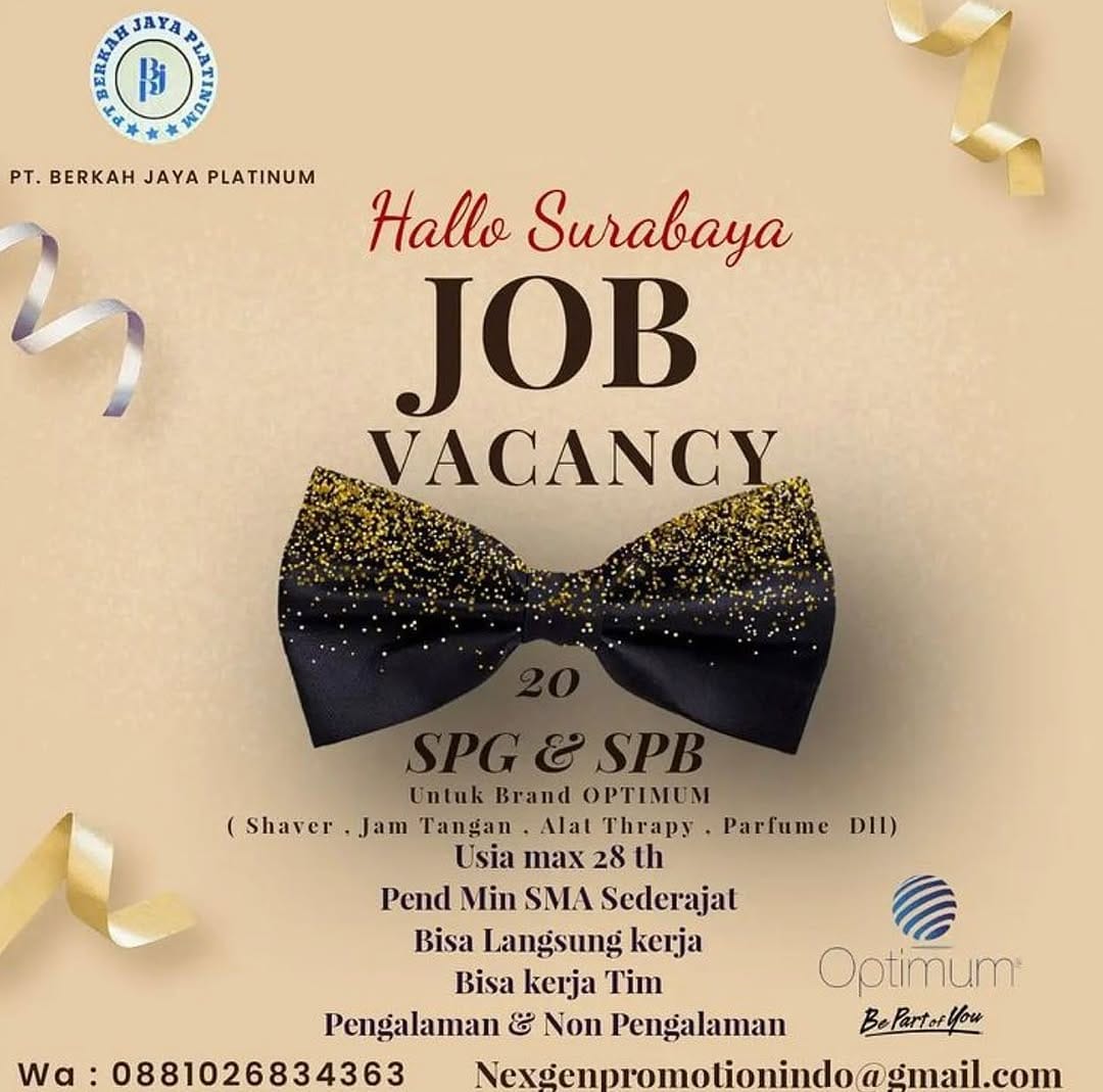 Post 5 by Loker Surabaya by Lokerzone on Instagram (image)