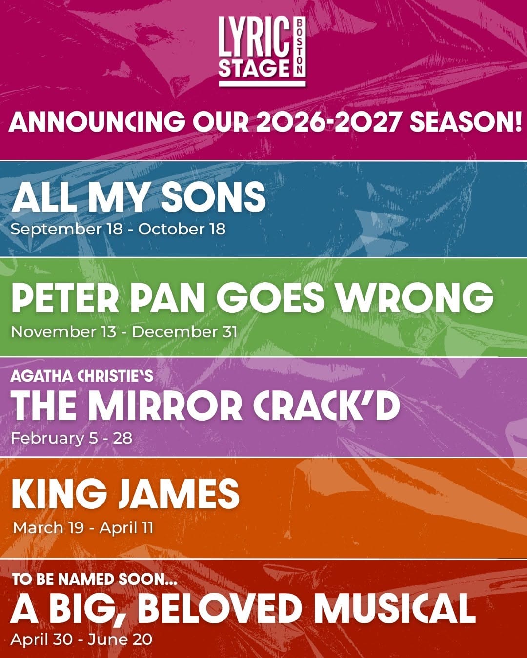 Post 8 by Lyric Stage on Instagram (carousel)