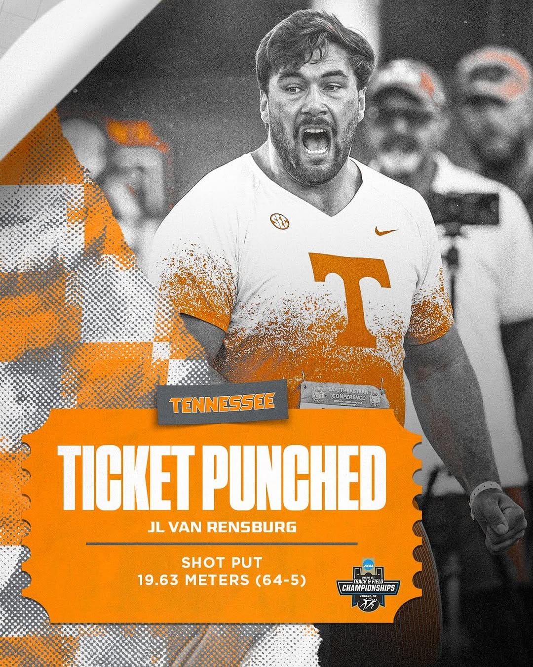 Post 3 by Tennessee Track & Field/Cross Country on Instagram (carousel)
