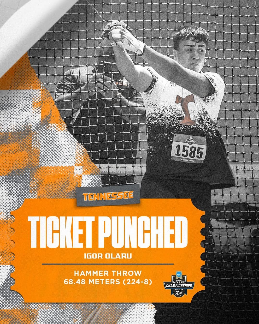 Post 4 by Tennessee Track & Field/Cross Country on Instagram (carousel)