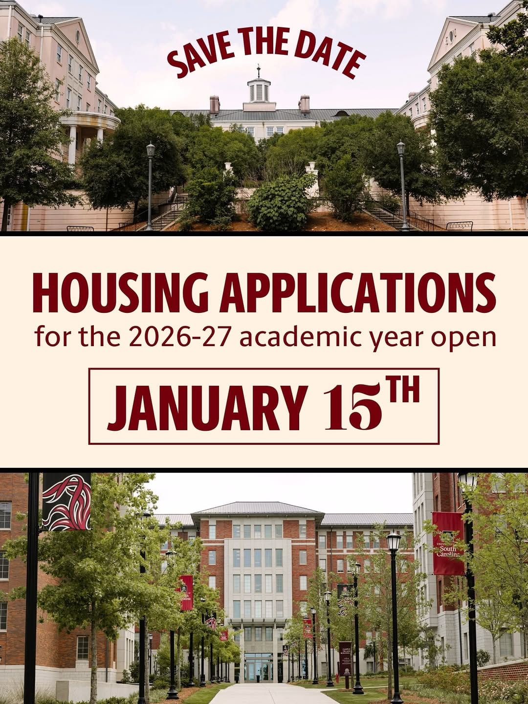Post 10 by University of South Carolina Housing on Instagram (carousel)