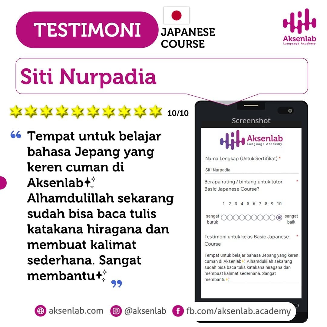 Post 1 by Kursus Online Bahasa Asing on Instagram (carousel)