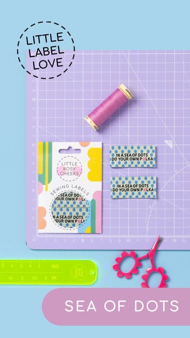 Post 5 by Colourful sewing labels & children’s sewing patterns on Instagram (video)