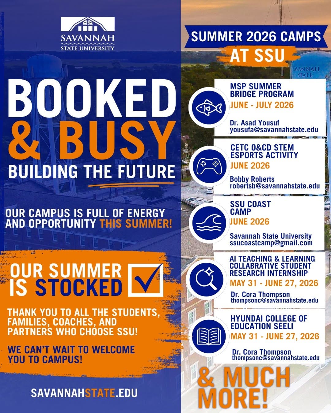 Post 10 by Savannah State University on Instagram (image)