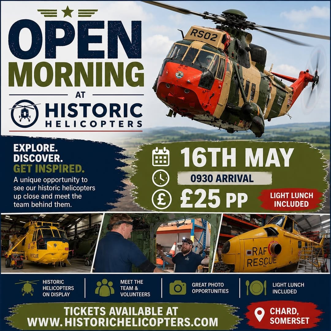 Post 2 by Historic Helicopters on Instagram (image)