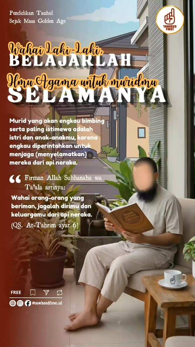 Post 8 by Tawheed First ☝🏼| Pendidikan Tauhid Sejak Masa Golden Age on Instagram (video)