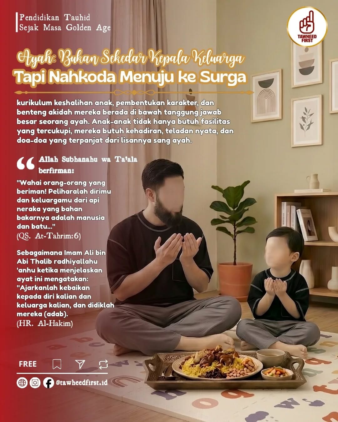 Post 1 by Tawheed First ☝🏼| Pendidikan Tauhid Sejak Masa Golden Age on Instagram (carousel)