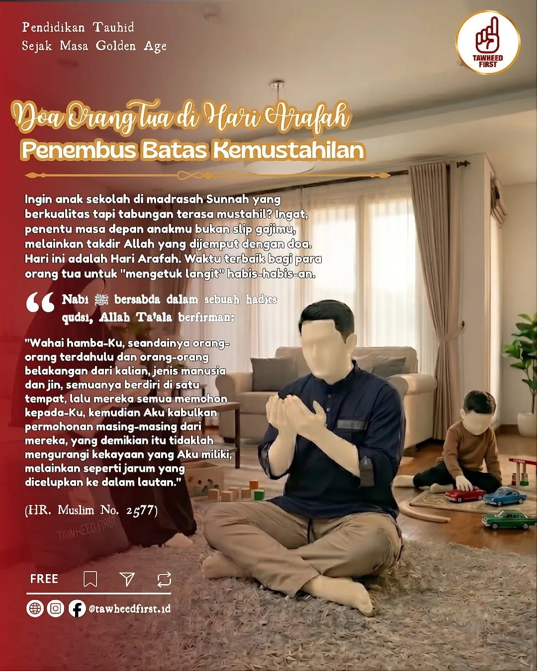 Post 3 by Tawheed First ☝🏼| Pendidikan Tauhid Sejak Masa Golden Age on Instagram (image)