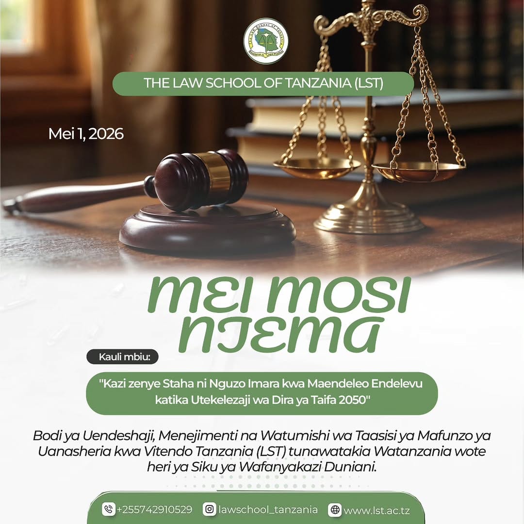 Post 5 by The Law School of Tanzania on Instagram (image)