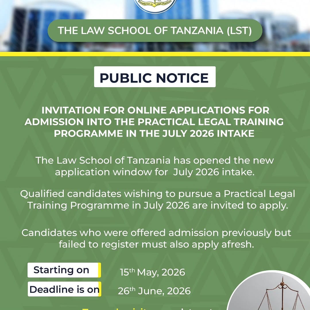 Post 2 by The Law School of Tanzania on Instagram (image)