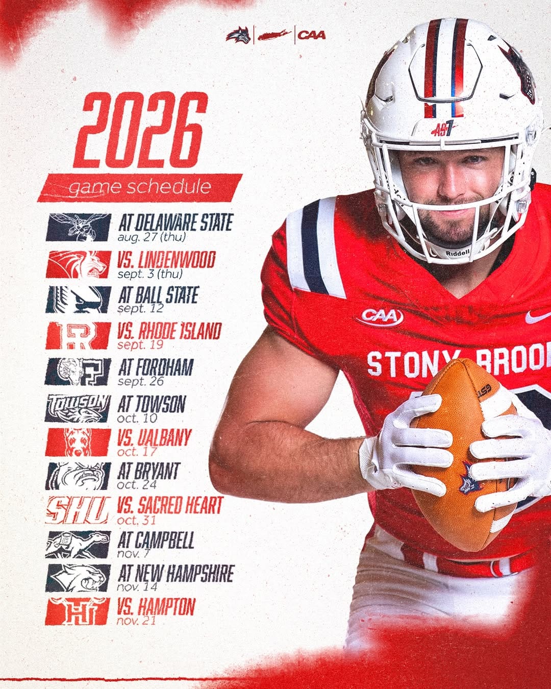 Post 10 by Stony Brook Football on Instagram (image)