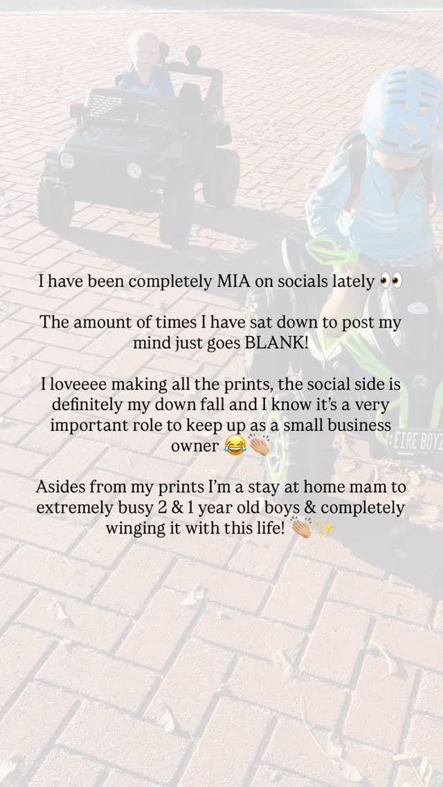 Post 5 by Prints By Potts | Personalised Occasion Prints on Instagram (video)
