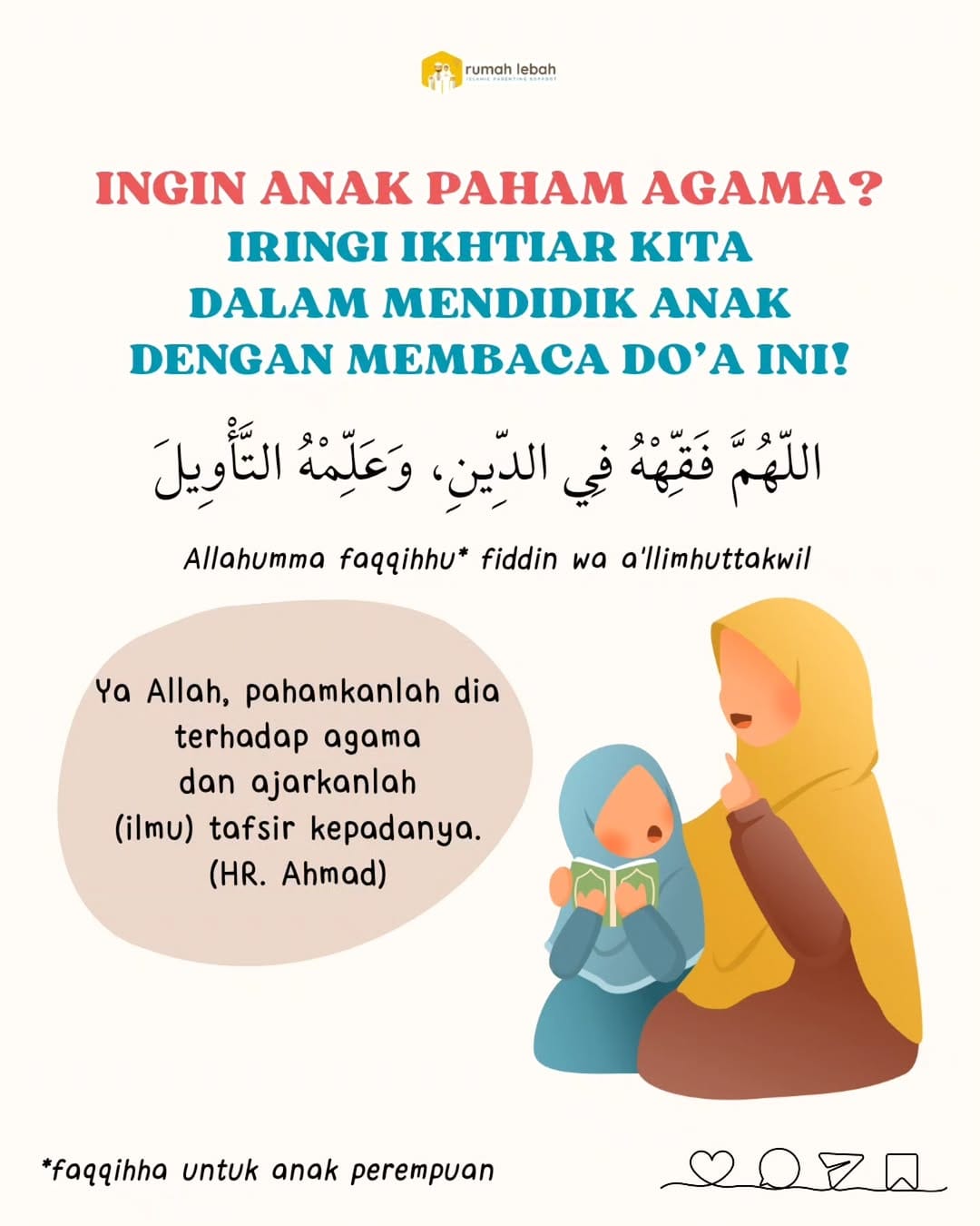 Post 7 by Rumah Lebah Islamic Parenting Support on Instagram (carousel)
