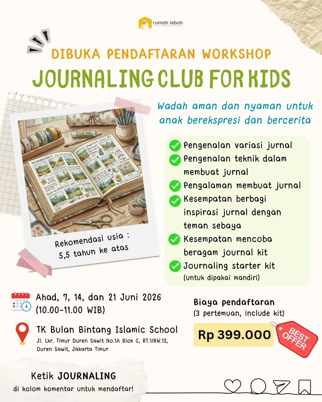 Post 2 by Rumah Lebah Islamic Parenting Support on Instagram (image)