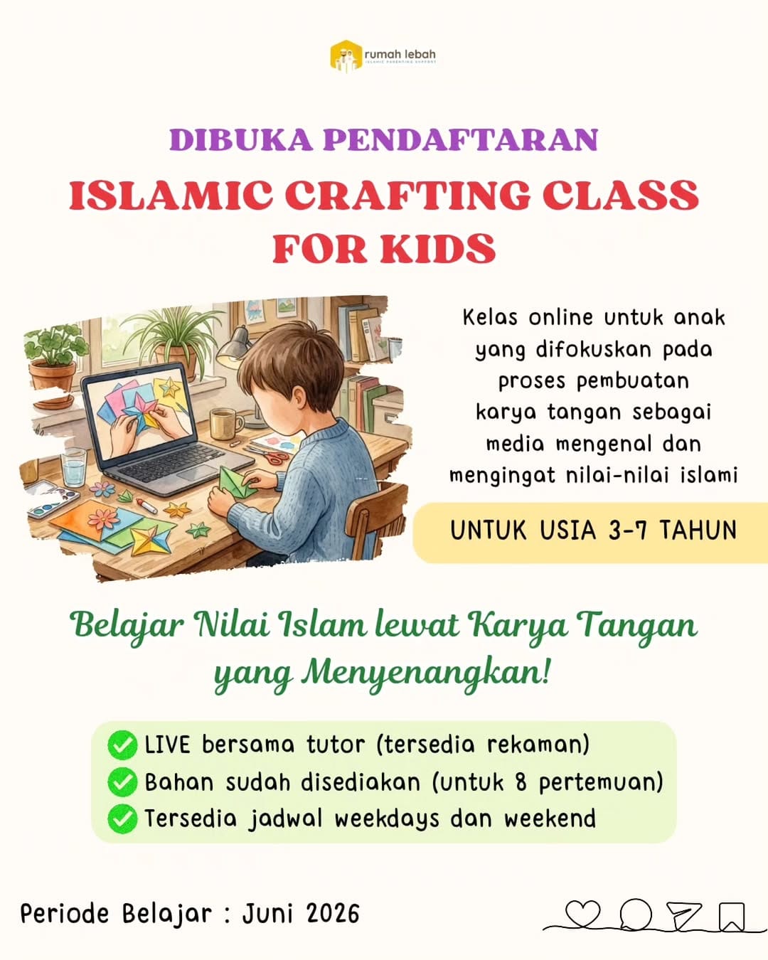 Post 5 by Rumah Lebah Islamic Parenting Support on Instagram (carousel)