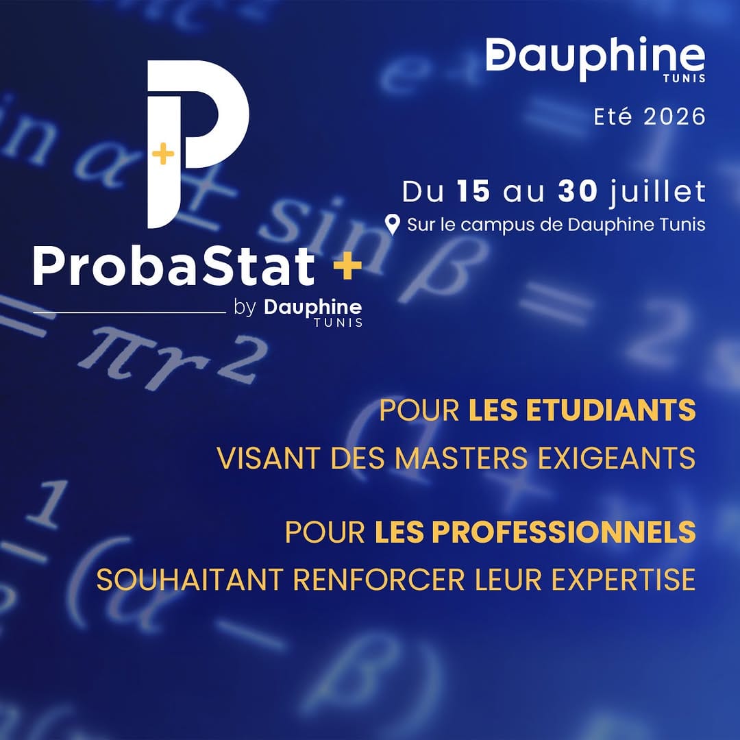 Post 7 by Université Dauphine Tunis on Instagram (image)