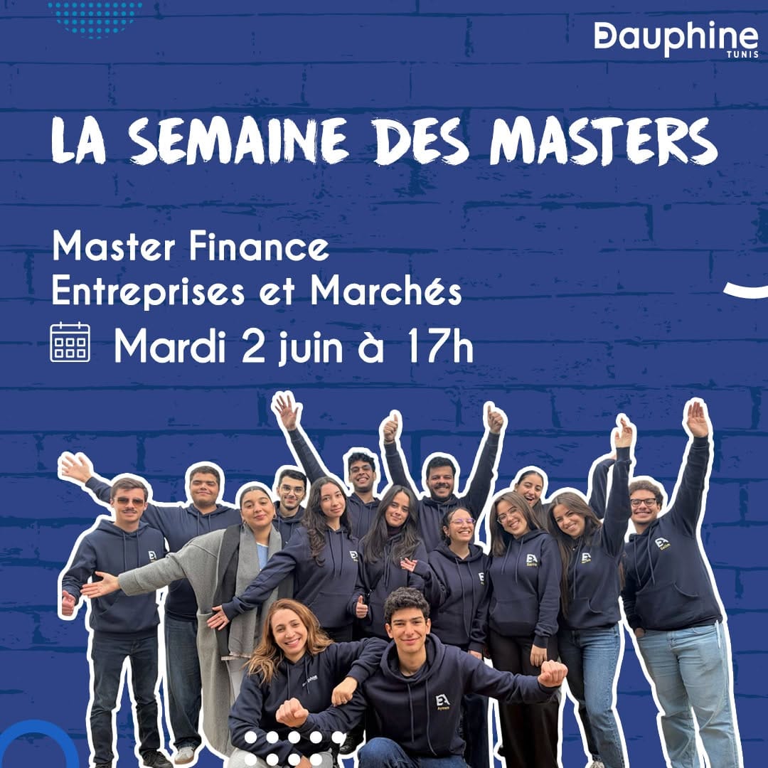 Post 8 by Université Dauphine Tunis on Instagram (image)