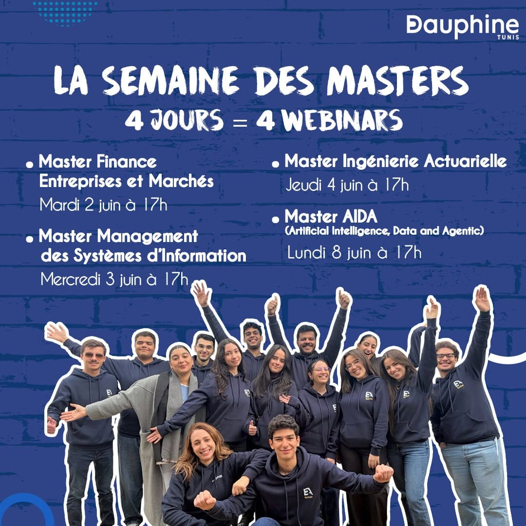 Post 10 by Université Dauphine Tunis on Instagram (image)