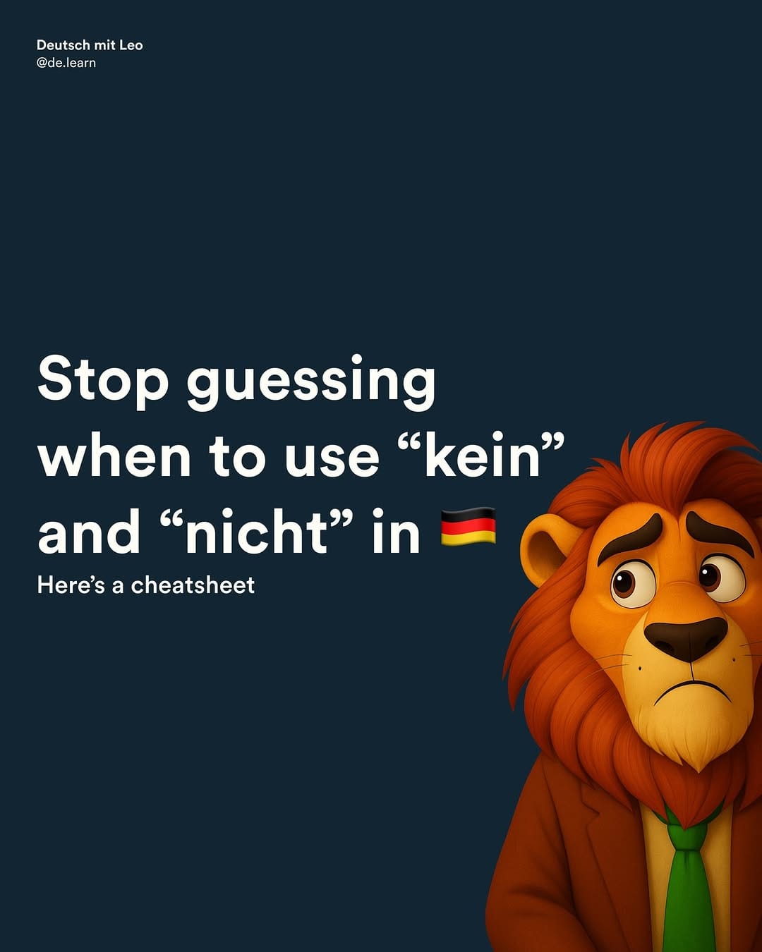 Post 7 by Learn German with Leo 🇩🇪 on Instagram (carousel)
