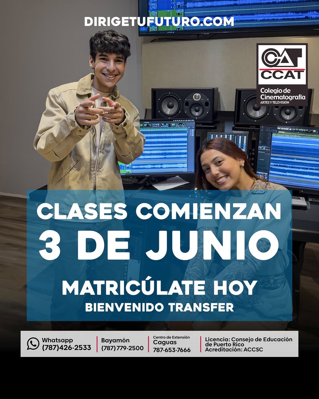 Post 8 by Colegio de Cinematografía, Artes y Televisión on Instagram (image)