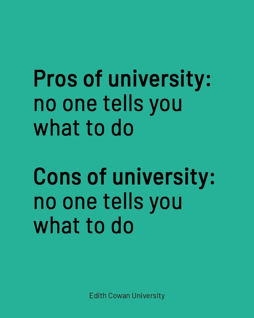 Post 1 by Edith Cowan University (ECU) on Instagram (image)