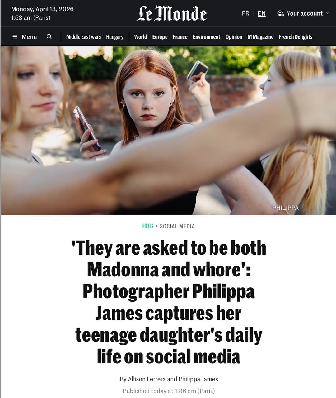 Post 2 by Philippa James on Instagram (image)