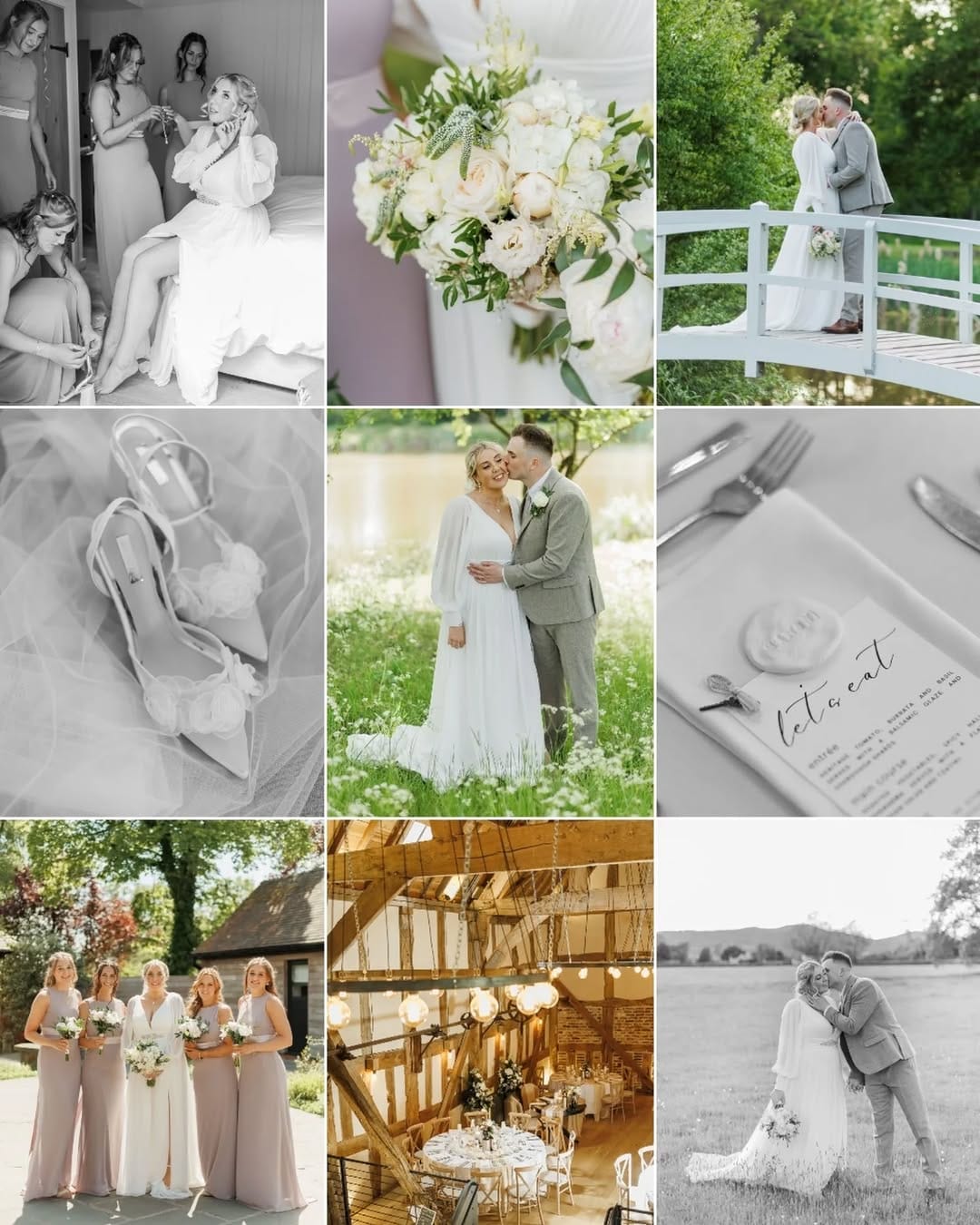 Post 3 by Relaxed, Light & Airy Wedding Photographer on Instagram (carousel)