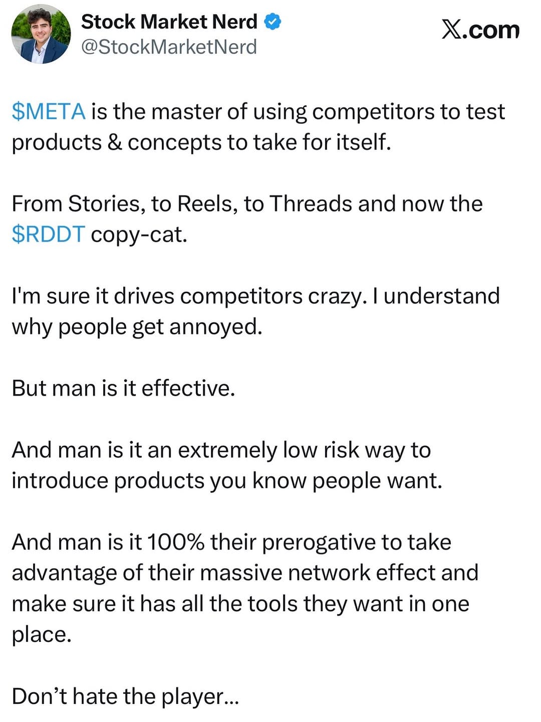 Post 2 by Stock Market Nerd on Instagram (image)