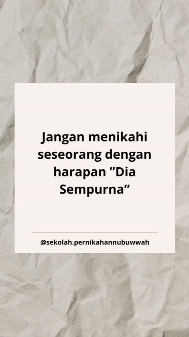 Post 6 by Sekolah Pernikahan Nubuwwah on Instagram (video)