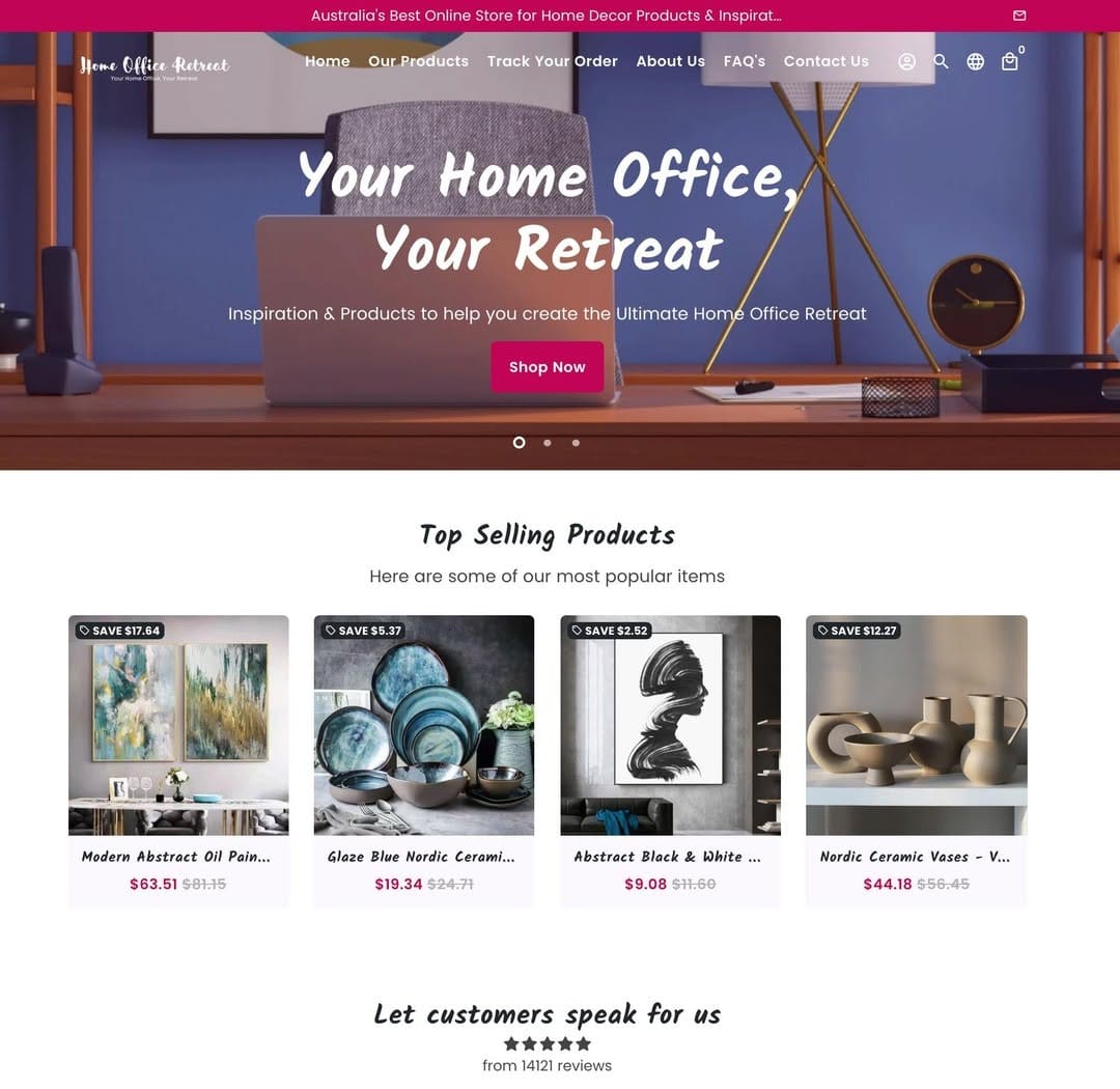 Post 1 by Home Office Retreat on Instagram (image)