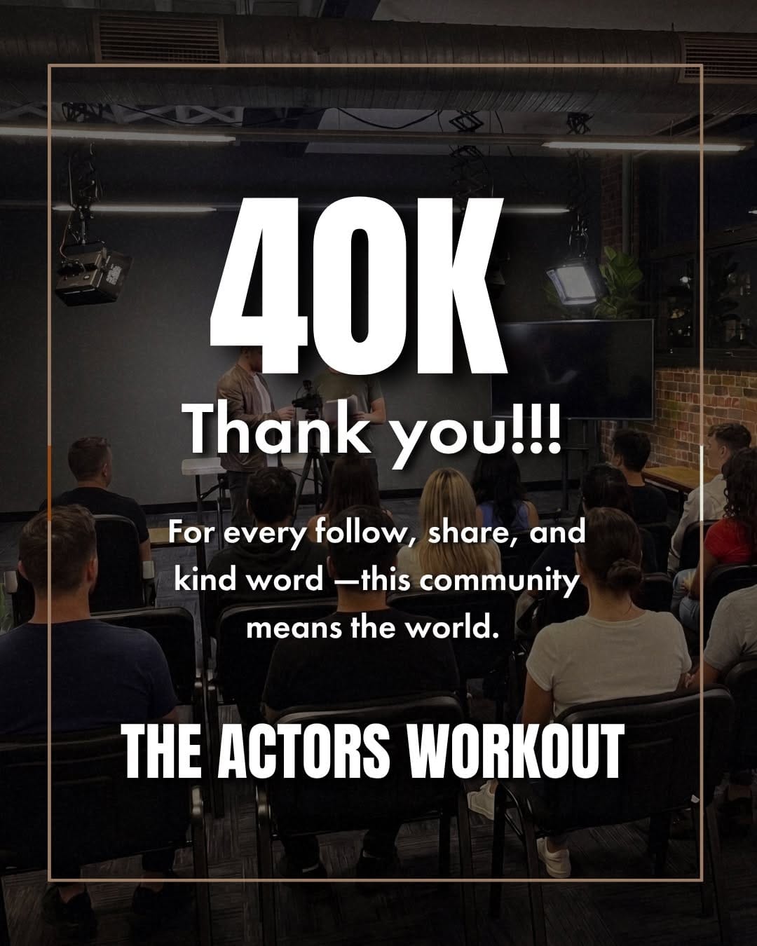 Post 9 by The Actors Workout - Classes & Showreels on Instagram (image)
